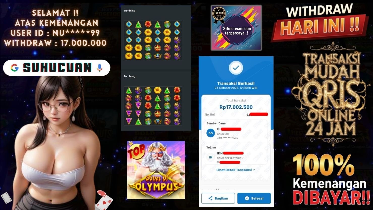 SUHUCUAN JACKPOT SLOT GATES OF OLYMPUS